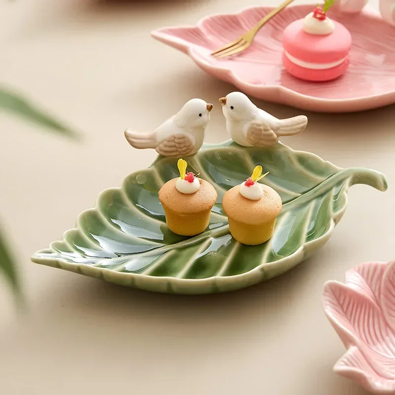 Dim Sum Basket - 귀여운 새 트레이 세라믹 쥬얼리 보관