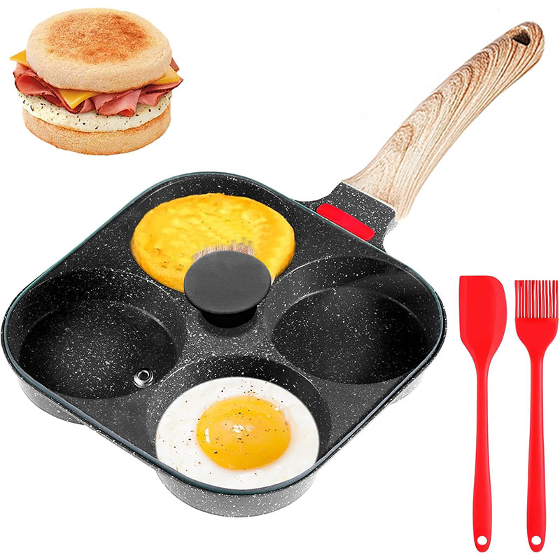 뚜껑이 있는 깊은 계란 프라이팬 4컵 논스틱 화강암 오 - Mini Pancake Griddle 리뷰 및 가격